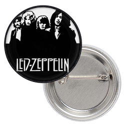 Значок Led Zeppelin (band with white logo)