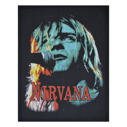 Нашивка катаная Nirvana (K.Cobain)