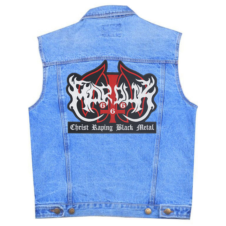 Нашивка наспинна Marduk "Christ Raping Black Metal" Нашивка наспинна Marduk "Christ Raping Black Metal"