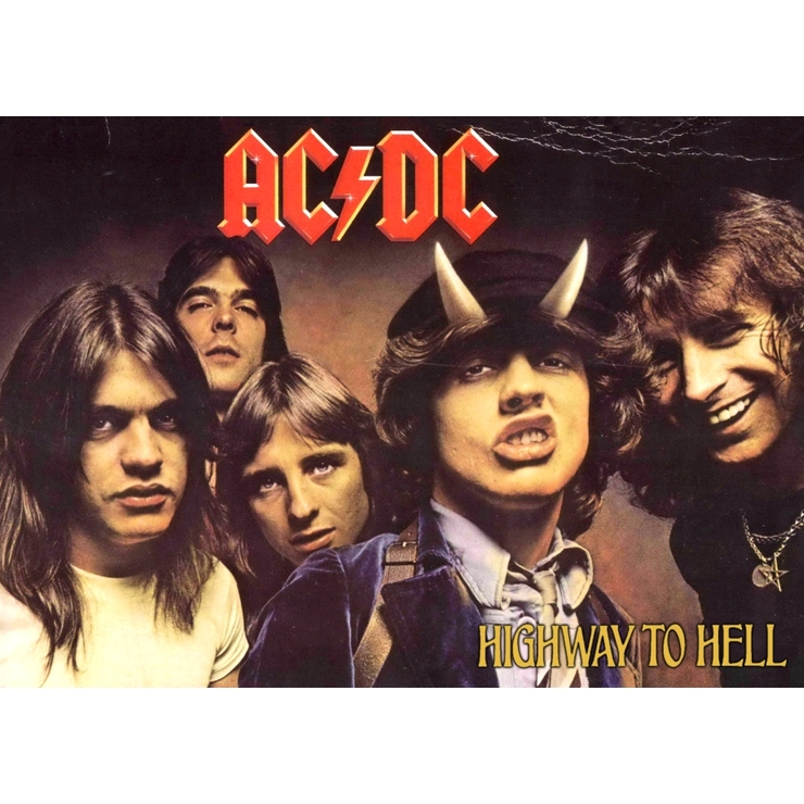 Плакат AC/DC "Highway To Hell"