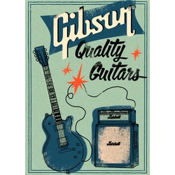 Плакат Gibson - Quality Guitars