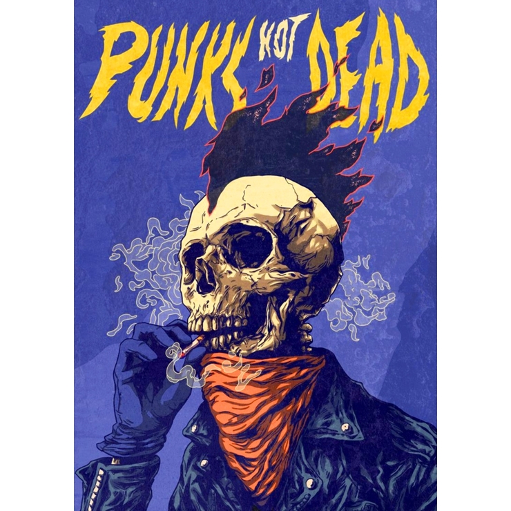 Плакат Punk’s Not Dead (Skeleton)