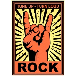 Плакат Rock (Tune Up, Turn Loud) Плакат Rock (Tune Up, Turn Loud)