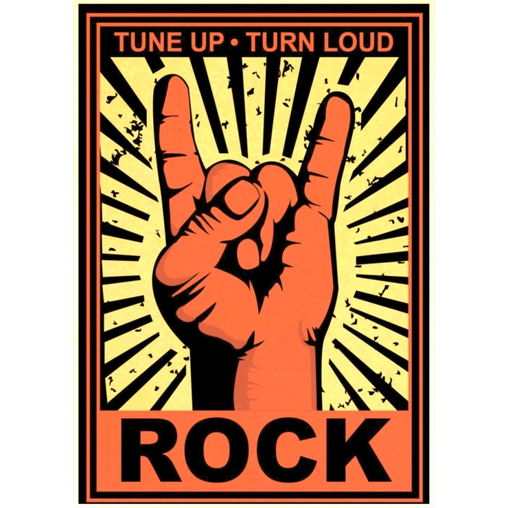 Плакат Rock (Tune Up, Turn Loud) Плакат Rock (Tune Up, Turn Loud)