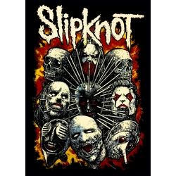 Плакат Slipknot (Masks in Fire)