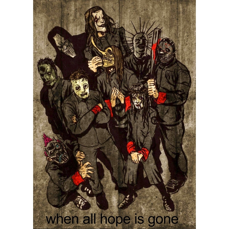 Плакат Slipknot "When All Hope Is Gone" Плакат Slipknot "When All Hope Is Gone"