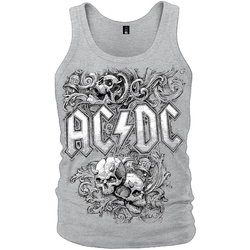 Майка AC/DC (skulls and bells) (меланж)