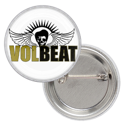 Значок Volbeat (logo with skull)