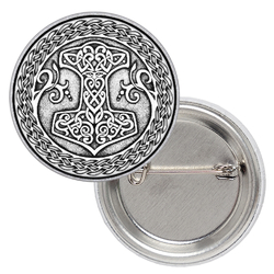 Значок Молот Тора в плетённом круге