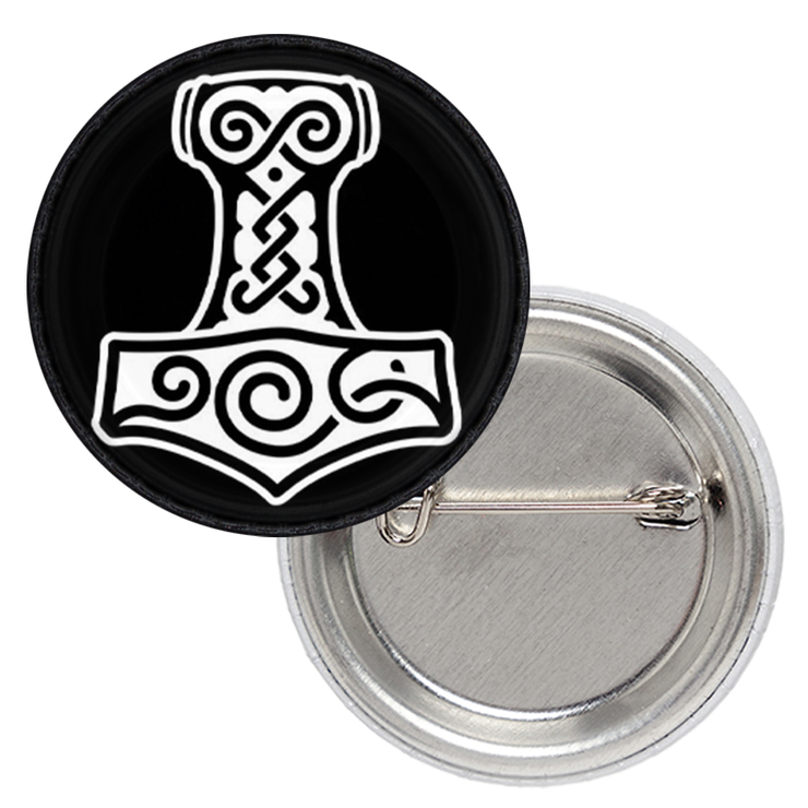 Значок Молот Тора (черный фон) Значок Молот Тора (черный фон)