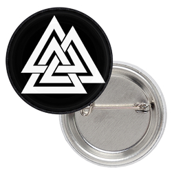 Значок Валькнут (черный фон)