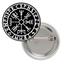 Значок Vegvisir (Вегвизир, рунический компас)