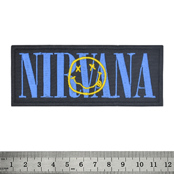 Нашивка Nirvana (blue logo and smile)