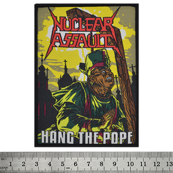 Нашивка вытканная Nuclear Assault "Hang The Pope" (bg-008)