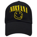 Бейсболка Nirvana (yellow logo and smile) RW