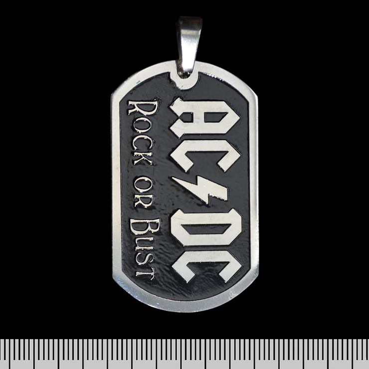 Кулон AC/DC "Rock Or Bust" (ptsb-004) жетон
