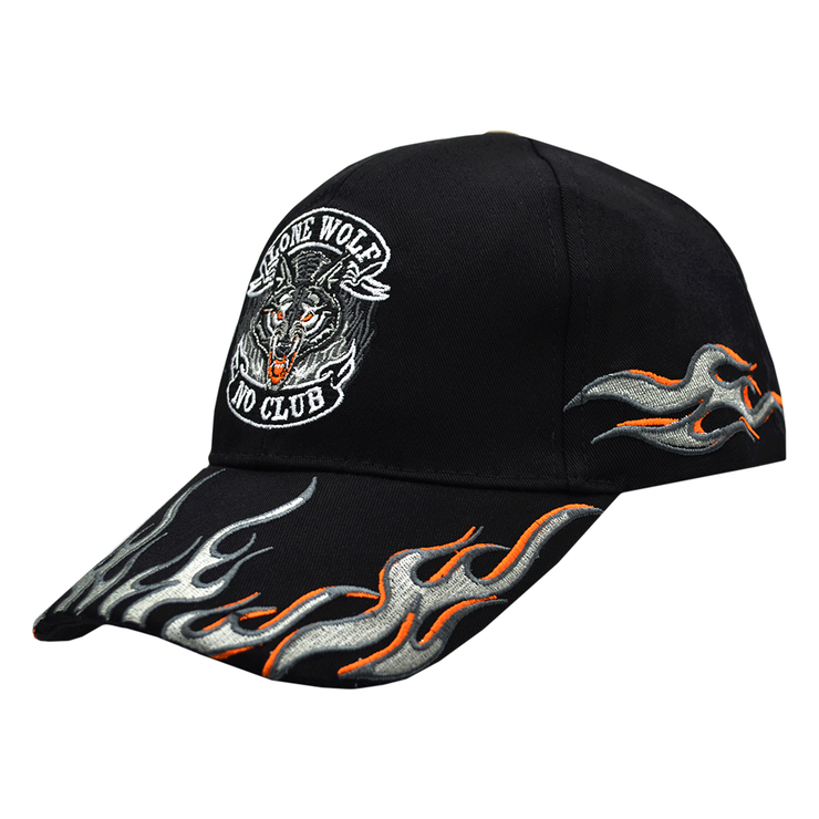 Бейсболка вишита Lone Wolf, No Club (gray)