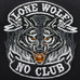 Бейсболка вишита Lone Wolf, No Club (orange)