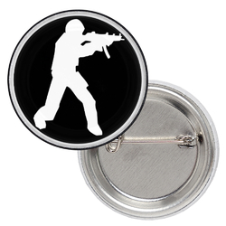 Значок CS:GO (white on black)