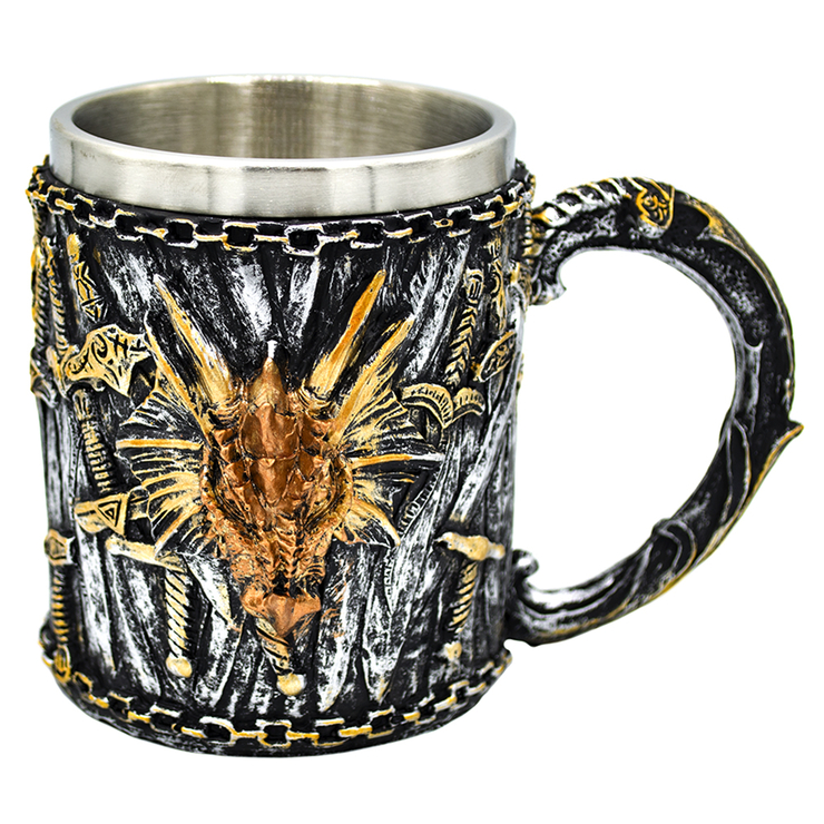 Кружка Голова дракона и мечи (cup-032) Кружка Голова дракона и мечи (cup-032)