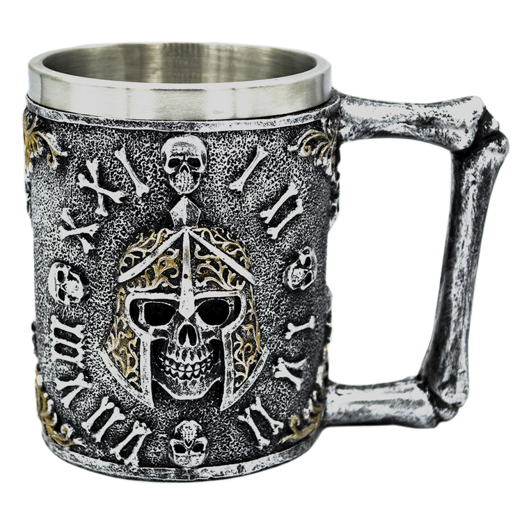 Кружка Череп в шлеме с римскими цифрами (cup-033) Кружка Череп в шлеме с римскими цифрами (cup-033)