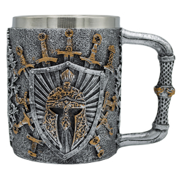 Кружка Римский шлем на щите с мечами (cup-046)