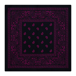 Бандана Огірки рожеві на чорному тлі