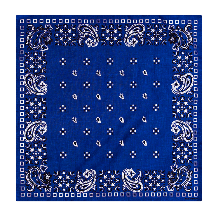 Бандана Турецький візерунок на синьому тлі Бандана Турецький візерунок на синьому тлі