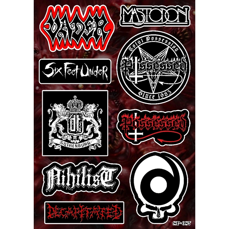 Стікерпак Death Metal SP-087 Стікерпак Death Metal SP-087