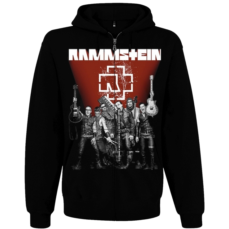 Худи Rammstein (red) на молнии Худи Rammstein (red) на молнии