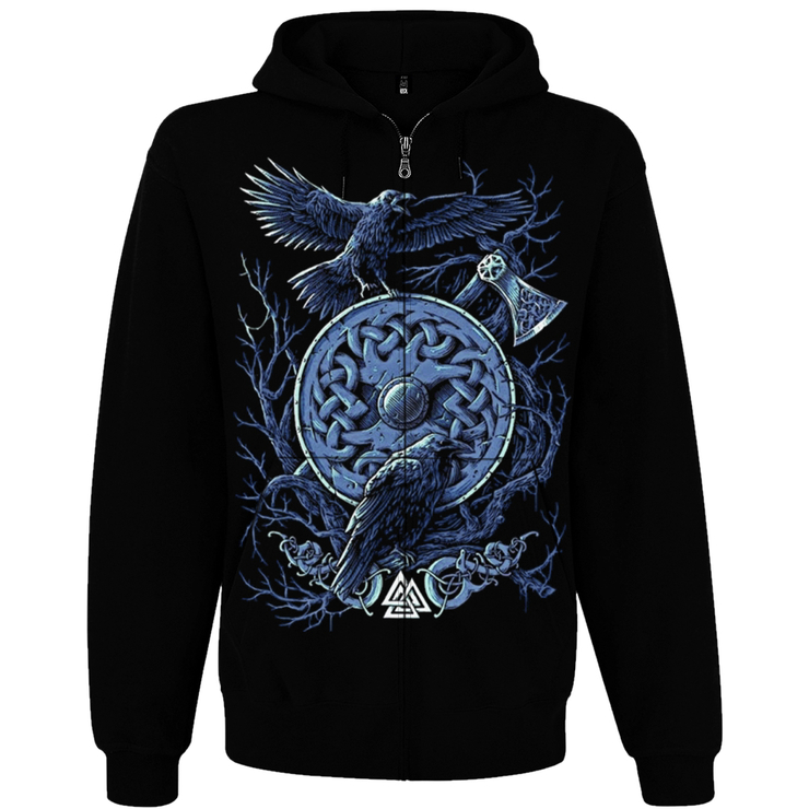 Худи Валькнут (Вороны Одина) на молнии Худи Валькнут (Вороны Одина) на молнии