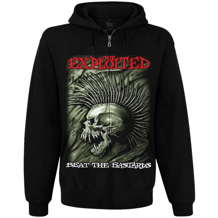 Худи The Exploited "Beat the Bastards" на молнии Худи The Exploited "Beat the Bastards" на молнии