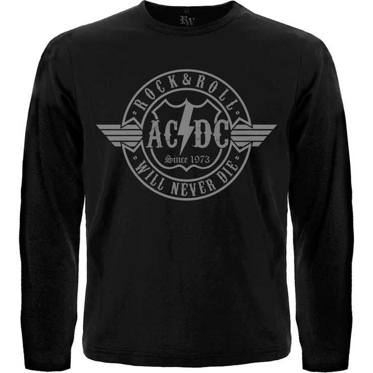 Футболка з довгим рукавом AC/DC "Rock & Roll Will Never Die" Футболка з довгим рукавом AC/DC "Rock & Roll Will Never Die"