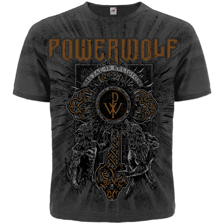Футболка Powerwolf "Metal Is Religion" (graphite t-shirt) Футболка Powerwolf "Metal Is Religion" (graphite t-shirt)