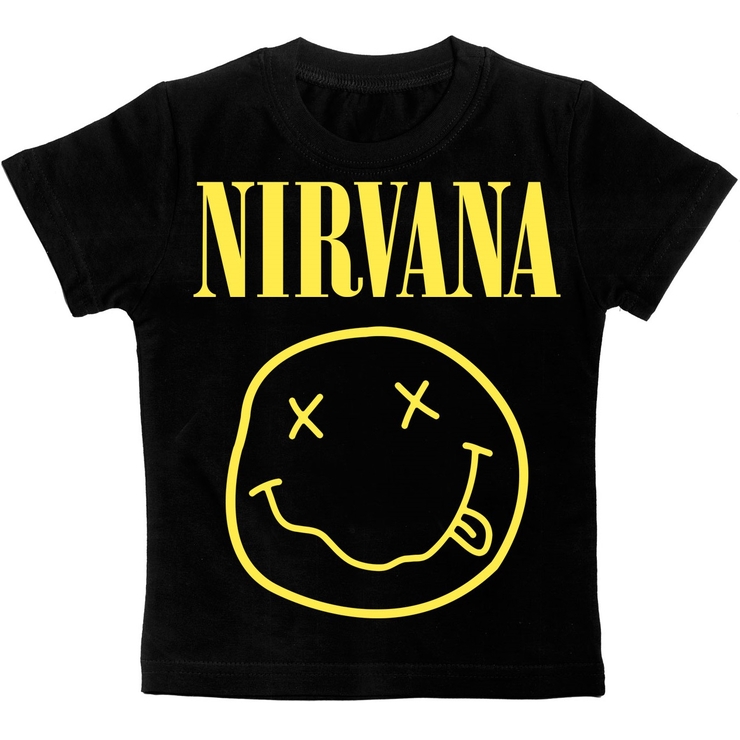 Дитяча футболка Nirvana (smile) чорна Дитяча футболка Nirvana (smile) чорна