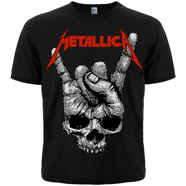 Футболка Metallica (Skull Sign of the Horns) black Футболка Metallica (Skull Sign of the Horns) black