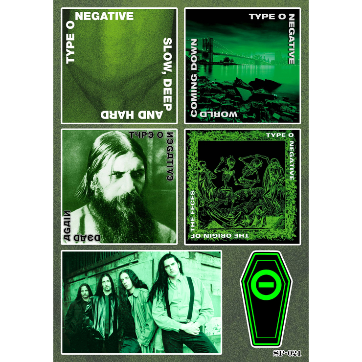 Стікерпак Type O Negative (album covers) SP-021 Стікерпак Type O Negative (album covers) SP-021