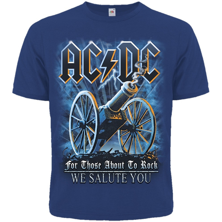 Футболка AC/DC "For Those About To Rock" (синя футболка) Футболка AC/DC "For Those About To Rock" (синя футболка)