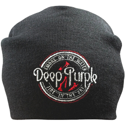 Шапка з вишивкою Deep Purple чорна Шапка з вишивкою Deep Purple чорна