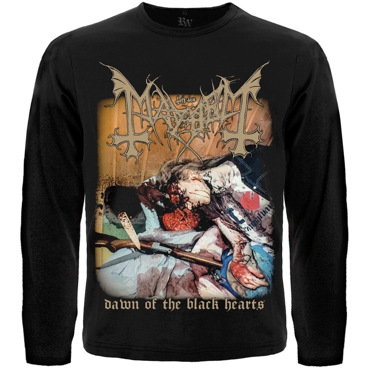 Футболка с длинным рукавом Mayhem "Dawn of the Black Hearts" Футболка с длинным рукавом Mayhem "Dawn of the Black Hearts"
