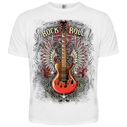 Футболка Rock’n’Roll (гітара) біла
