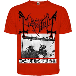 Футболка Mayhem "Deathcrush" (красная футболка)