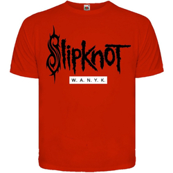 Футболка Slipknot "W.A.N.Y.K." (красная футболка)