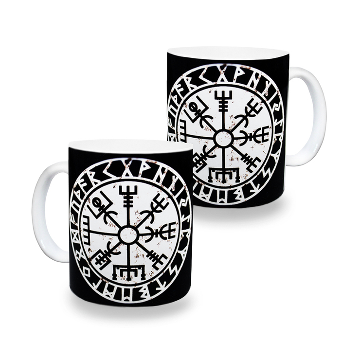 Чашка Рунічний компас Вегвізир (Vegvisir)