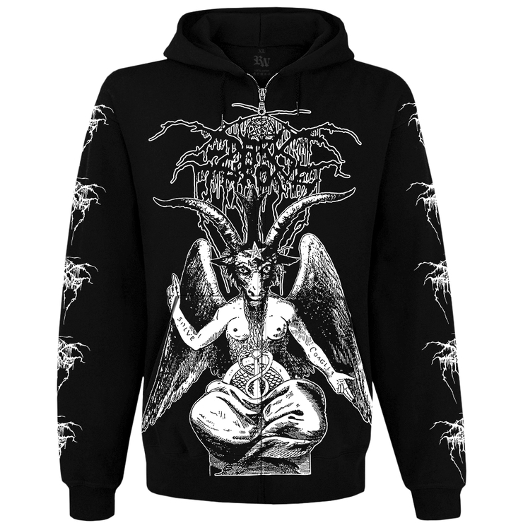 Худи Darkthrone "Black Death & Beyond Baphomet" на молнии Худи Darkthrone "Black Death & Beyond Baphomet" на молнии