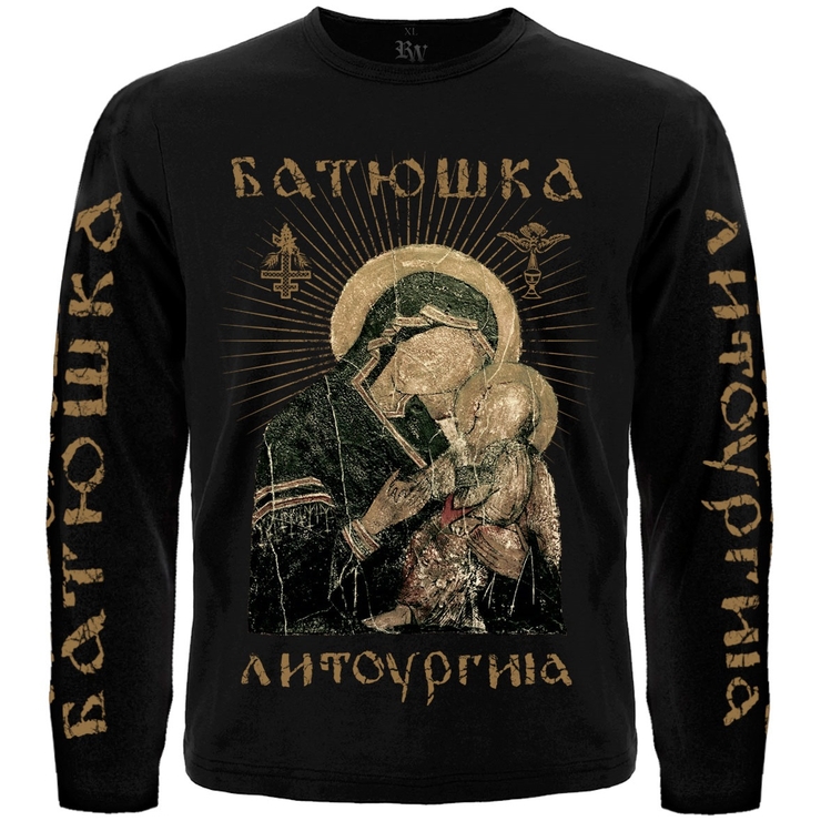 Футболка з довгим рукавом Батюшка "Литоургиiа" Футболка з довгим рукавом Батюшка "Литоургиiа"