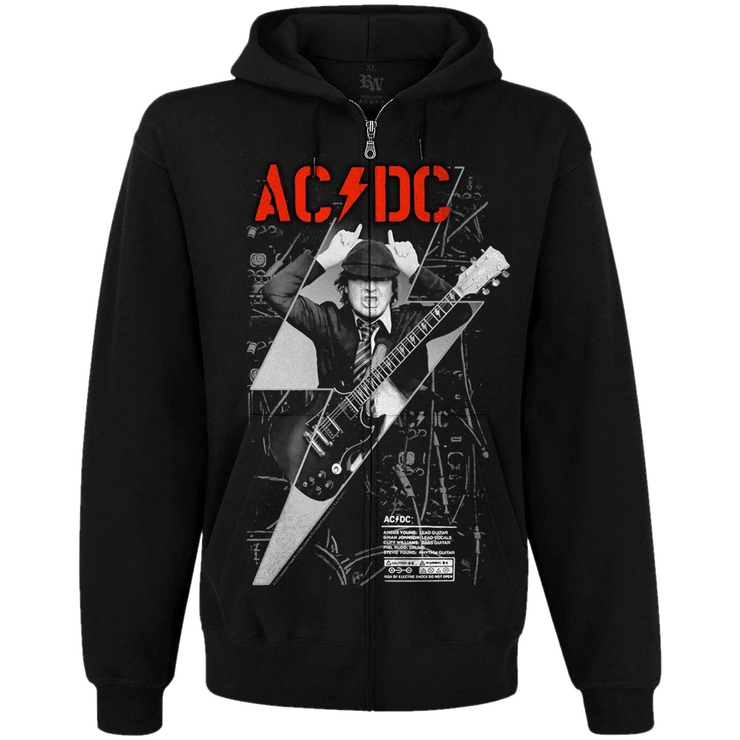 Худи AC/DC (PWR UP Angus Young) на молнии Худи AC/DC (PWR UP Angus Young) на молнии
