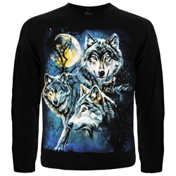 Футболка с длинным рукавом Волки (стая)