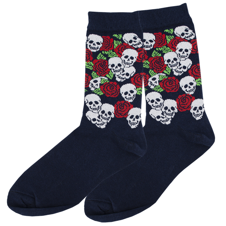 Шкарпетки Черепа з трояндами (чорні) р.36-44 (tr) Шкарпетки Черепа з трояндами (чорні) р.36-44 (tr)