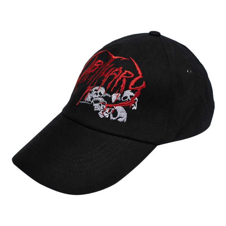 Бейсболка Obituary (red logo with skull) RW Бейсболка Obituary (red logo with skull) RW